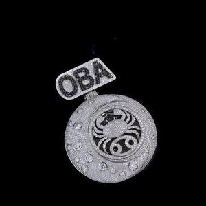 Colgante de Letra Hip Hop Personalizado, Plata de Ley 925, Joyería de Moda, Colgantes y Dijes, Colgante de Diamante Moissanite VVS para Hombre - Product Image 5