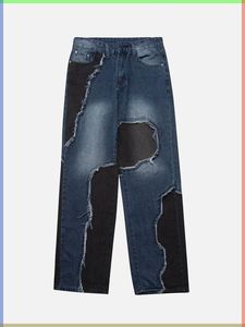 Jeans décontractés à la mode pour hommes de haute qualité hiver décontracté coupe décontractée Denim pour les sorties de bureau week-ends aventures bouton décoration - Product Image 3