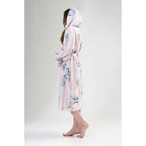 Bata larga con capucha de forro polar para mujer con bolsillos, sudaderas cómodas - Product Image 2