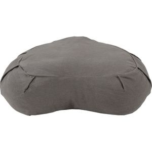 High Quality Handmade Quilted Crescent Meditation Cushion <b>Buckwheat</b> Filling Washable Cotton Fabric Durable Comfortable - Product Image 4