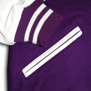 Custom MenWomen Oversized Baseball <b>Jacket</b> for Outdoor Wear <b>Purple</b> Color Best Manufacturer CollegeBaseballjacket for men - Product Image 3