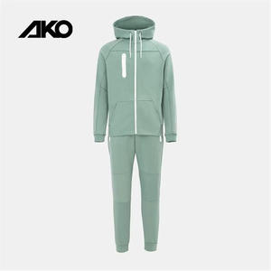 Conjunto Deportivo de Algodón 100% con Cremallera Completa para Hombre, Conjuntos Deportivos de Alta Calidad para Hombre, Logotipo Personalizado, Conjunto Deportivo para Hombre - Product Image 1