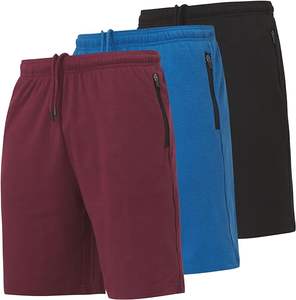 Taille XL Short de sport actif pour hommes personnalisable léger été Gym vêtements d'entraînement poches zippées Logo élastique respirant - Product Image 1