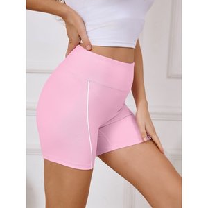 <b>Womens</b> Workout Impact <b>Shorts</b> Scrunch Butt Lifting Gym Seamless Booty Biker <b>Shorts</b>, Light Blue L - Product Image 2