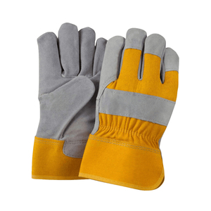 Nueva llegada de cuero de grano de vaca guantes de trabajo de soldadura protecciones de seguridad jardín deportes motocicleta conductor guantes resistentes al desgaste - Product Image 3