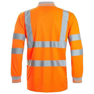 T-shirts de travail à manches longues pour hommes Logo personnalisé Vêtements de travail de construction réfléchissants à haute visibilité Respirant Léger Haut - Product Image 2