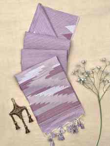 El último traje de diseñador Estilo moderno Premium Algodón suave Saree Reshma Tejido Pallu Borde Forro Trabajo Proveedor indio para la venta - Product Image 4