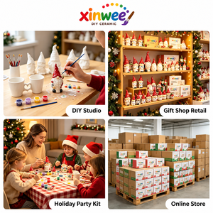 <span class=keywords><strong>Kit</strong></span> de Peinture <span class=keywords><strong>DIY</strong></span> en Céramique pour Figurines de Noël Gnome – Peignez Votre Propre Gnome des Fêtes – Décoration de Jardin – Ensemble d'Art et d'Artisanat pour Enfants – Vente en Gros - Product Image 4