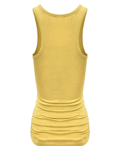 Vente en gros de vêtements de fitness stringer tops singulet pour femmes sans manches 100% coton débardeurs pour femmes - Product Image 4