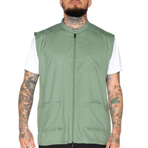 เสื้อกั๊กช่างตัดผมขายดีที่สุด เนื้อผ้านุ่มลื่น ใช้ในร้านเสริมสวย สวมใส่สบาย กระชับพอดีตัว เสื้อกั๊กช่างตัดผมแบบยาว - Product Image 1