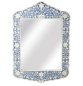 Cadre de miroir mural incrusté d'os design fabriqué en Inde pour les projets d'intérieur internationaux - Product Image 2