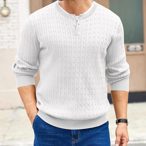 Pull-over en coton tricoté de grande taille pour hommes OEM pull-over à coupe ample tricots en vrac vente en gros - Product Image 1