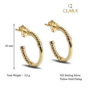Compre Pendientes de Plata de Ley 925 de Primera Calidad para Mujeres y Niñas, Aros Modernos y con Forma de Corazón y Flor en Oro Rosa con Diamantes para Compromiso - Product Image 3
