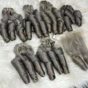 ผมดิบแบบเด้งดึ๋งสำหรับต่อผมยาว44สีทำจากเส้นผมมนุษย์ - Product Image 2