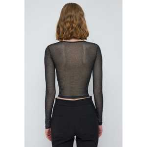 Camiseta Transparente con Estampado Brillante - Product Image 5