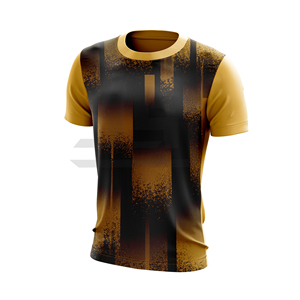 Men's Front Logo O-Neck Regular Fit Heavyweight Knitted Fabric Breathable Modern <b>Tie</b>-<b>Dye</b> Print Short Sleeve <b>T</b>-<b>Shirt</b> - Product Image 3