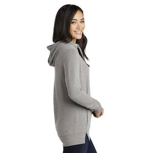 Sweat à capuche décontracté pour femme à manches longues avec poche kangourou, gris, hiver, 100% coton, polaire, séchage rapide, respirant, coupe-vent - Product Image 3