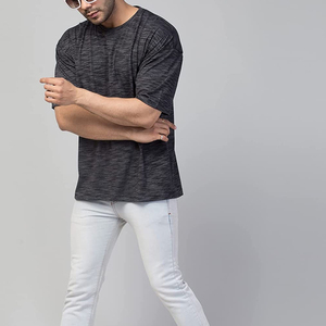 T-shirts à manches courtes décontractés pour hommes 100% coton solide tissé tricoté léger coupe ample teint uni No BE OK chemises imprimer - Product Image 6