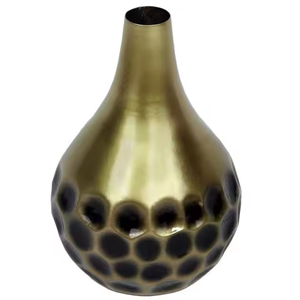 Suministro directo de fábrica, florero de Metal hecho a mano para decoración del hogar, diseño totalmente metálico, macetas de boda Impex - Product Image 1