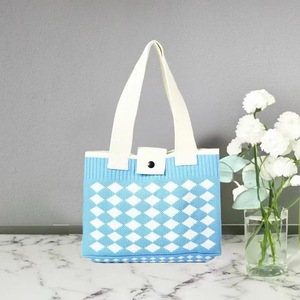 กระเป๋าถือถักลายเพชร2ใบสไตล์เกาหลีพร้อมจัดส่งสินค้าเสื้อผ้าประจำภูมิภาค - Product Image 1