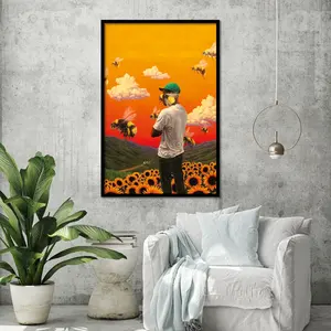 Affiche Flowerboy de Tyler, le Créateur, design contemporain, sur toile avec support - Product Image 1