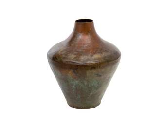 Vase à fleurs en métal moderne chic fait à la main Silhouette minimaliste côtière pour améliorer l'esthétique contemporaine du bureau à domicile - Product Image 5