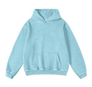 Sweat-shirt à capuche surdimensionné avec logo imprimé personnalisé de haute qualité pour hommes Couleur unie 100% coton mélangé par les fabricants - Product Image 1