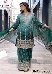Elegant Women's Pakistani <b>Indian</b> Shalwar Kameez <b>Kurti</b> Stylish Daily Wear Traditional Outfit Wrinkle-Free Quick-Dry Wedding/Party - Product Image 4