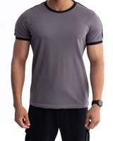 T-shirts pour hommes en coton 100% à séchage rapide, tricotés, imprimés et formels