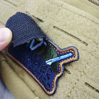 Patch brodé humoristique vert personnalisé à coudre pour chapeaux, sacs à dos, gilets, vêtements en sergé et dentelle – Motif Cœur de Guerrier Tactique