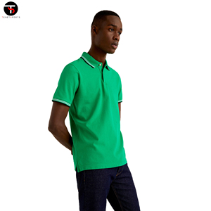 เสื้อโปโล เสื้อปักโลโก้ที่กําหนดเอง เสื้อโปโลกอล์ฟธรรมดา เสื้อโปโลบุรุษแขนสั้นเปล่า เสื้อโปโลสไตล์ยุโรปใหม่ - Product Image 3