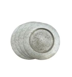Assiette de service alimentaire en métal réutilisable Disque décoratif pour hôtels restaurants Plaques de chargeur galvanisées Inde - Product Image 5