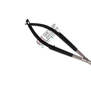 กรรไกรสปริงสแตนเลสเคลือบผงสีเงินแบบใหม่ สำหรับตกแต่งคิ้ว ใช้ในร้านเสริมสวยมืออาชีพ คุณภาพสูง ทนทาน - Product Image 6