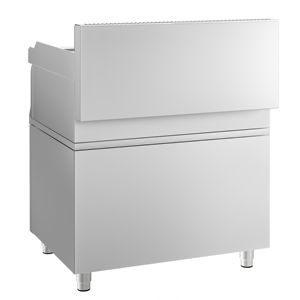 Plaque de cuisson électrique commerciale - 7,1 kW - Plaque lisse/côtelée (moitié sur moitié) - Zone de cuisson : 795x535 mm - Avec base de rangement - 2 portes - Product Image 4