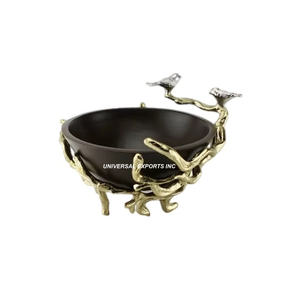 Steel Chocolate Bowl Nice Quality Handmade <b>Sweet</b> Bowl Round Shape Designer Wholesale Metal Chocolate Bowl - Product Image 4