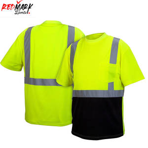 2023 Premium alta calidad logotipo personalizado impresión mejor diseño hombres seguridad desgaste venta al por mayor seguridad camiseta - Product Image 3