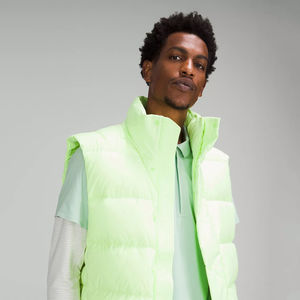 Haute qualité bulle bouffant gilet américain hommes hiver en plein air décontracté respirant vêtements d'extérieur corps plus chaud sans manches veste Zip - Product Image 3