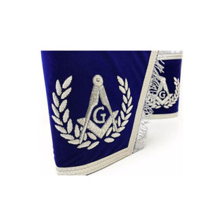 Nouvelles menottes maçonniques avec des gantelets d'officiers artisanaux de tresse d'argent - Product Image 5