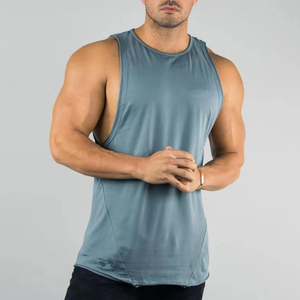 Custom Logo <b>White</b> Sleeveless Ribbed Fitness Tank Top for <b>Men</b> High Quality Plain Blank Sportswear Plus Size Muscle <b>Vest</b> Summer - Product Image 6