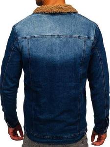 Veste en jean décontractée pour hommes Classic Blue Washed Streetwear Vêtements d'extérieur Logo personnalisé OEM Prix d'usine - Product Image 2