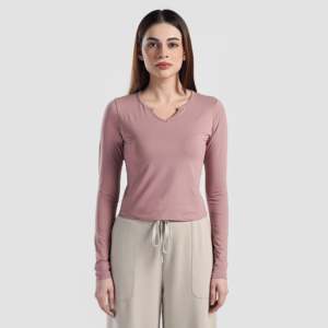 Dusty Pink Rush Fit <b>Top</b> for Fitness Apparel - Product Image 1