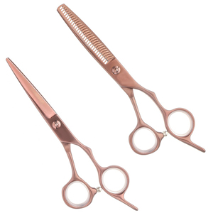 Hermoso Kit de cabello personal Peluquero Corte de pelo Ajuste Tijeras Clásico Recto Afilado Bordes dentados Peluquero Dressing - Product Image 2