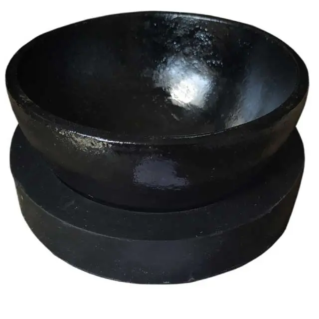 Deep pitch bowl with Rubber Base excellent for engraving & chasing tasks & also great for Metal smiths, Metal Working & Jewelers