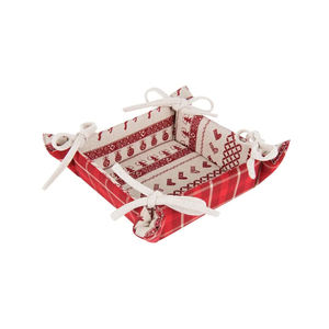 Cesta de pan de material de algodón 100% de diferentes formas con impresión personalizada de alta calidad, fabricante indio - Product Image 1