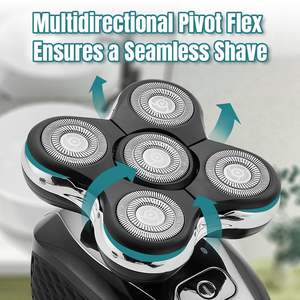 Paquete de 2 cabezales de repuesto para afeitadora eléctrica con cinco cuchillas, compatibles con afeitadoras faciales 3 en 1 para uso en caravanas - Product Image 4