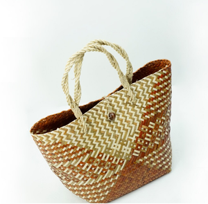 Bolsa de Playa Tejida a Mano de Primera Calidad, Elegantes Bolsos de Paja Personalizados, Bolsos de Hombro de Paja para Mujer, Productos al por Mayor - Product Image 3