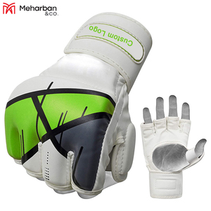 Muay Thai Sand Bag MMA Gants demi-doigts Gants MMA Gants en cuir de vachette véritable Gants MMA - Product Image 3