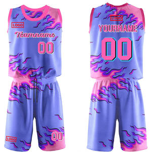 Camiseta de baloncesto de malla de poliéster 100% de alta calidad para hombre, conjunto de uniforme transpirable personalizable, opciones de talla grande - Product Image 2