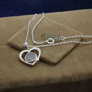 925 <b>Sterling</b> <b>Silver</b> Lab Grown Diamond Pandent With Necklace <b>For</b> <b>Women</b>/Her/Every Occasion Wearing - Product Image 5