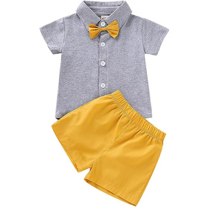 Collection Fantastique : Nouvel Ensemble Décontracté d'Été pour Garçons, 2 Pièces, en Coton Doux, Imprimé Animal, Pantalon Gaufré, Vêtements Courts Amples et Élégants - Product Image 1